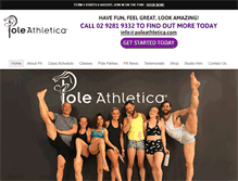 Tablet Screenshot of poleathletica.com